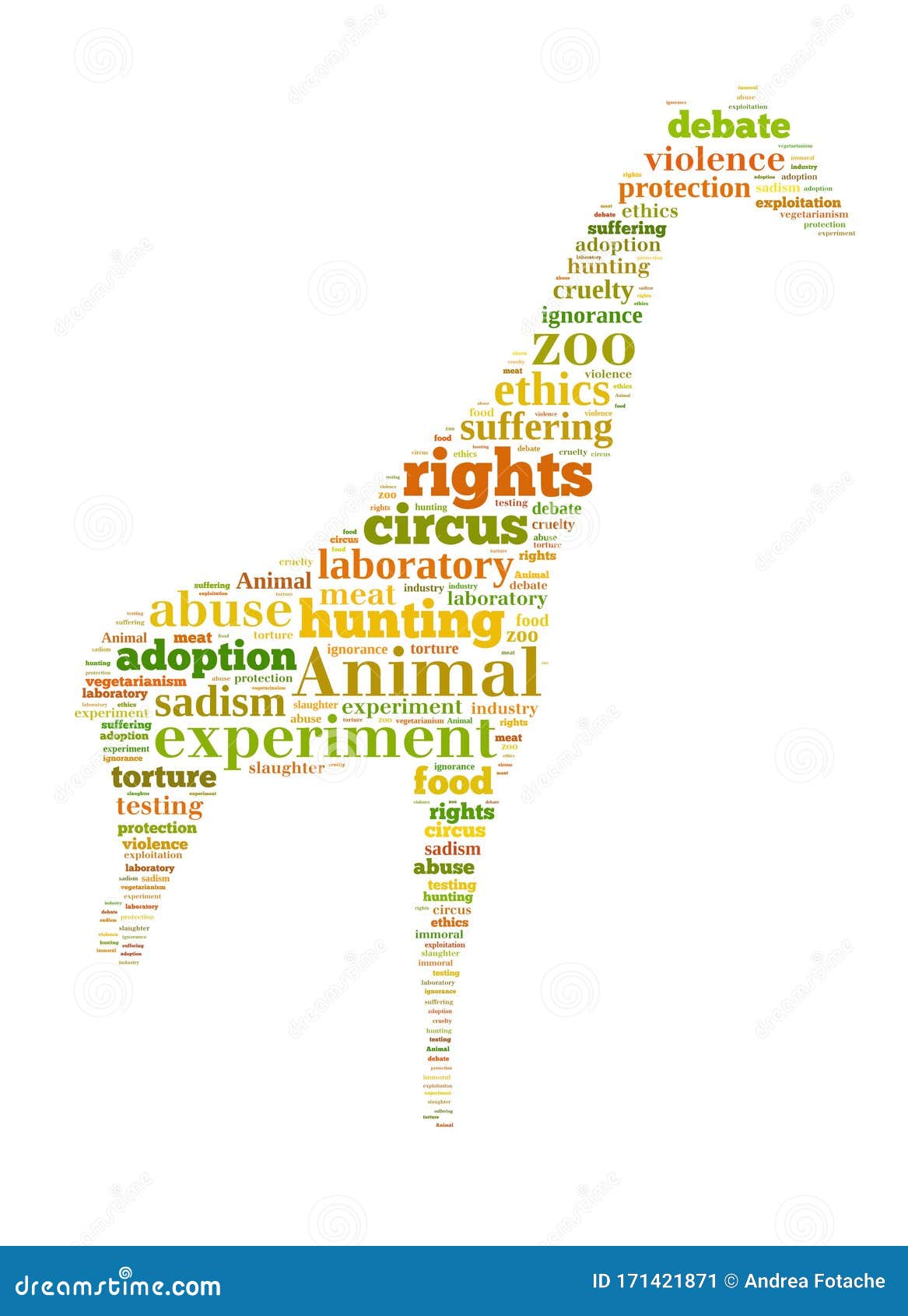 Animal Rights stock illustration. Illustration of idea - 171421871