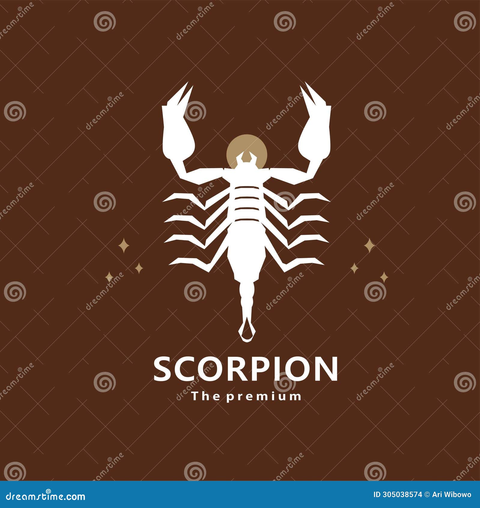 Animal Scorpion Natural Logo Vector Icon Silhouette Stock Illustration ...