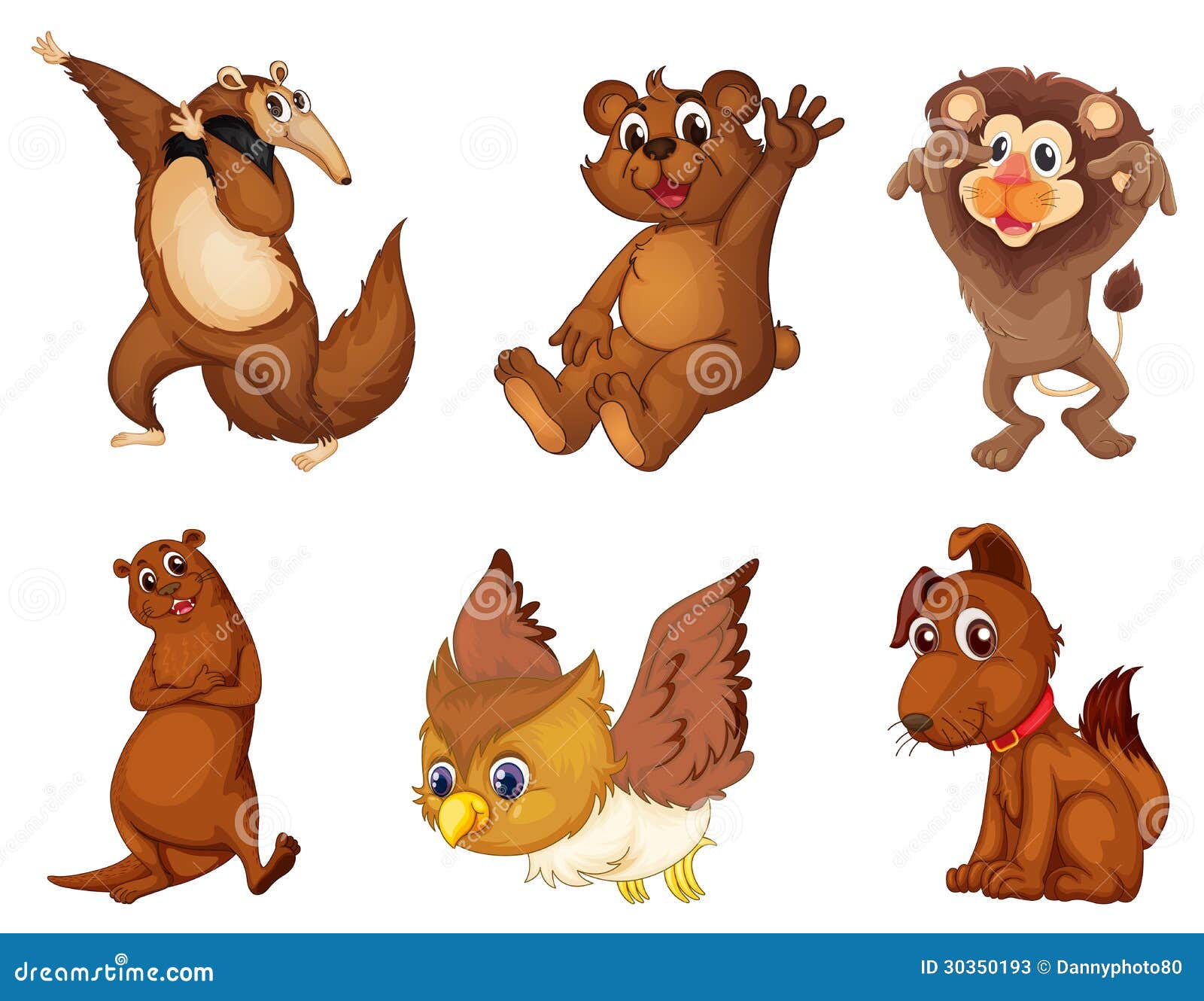 Animal series stock vector. Illustration of element, adorable - 30350193