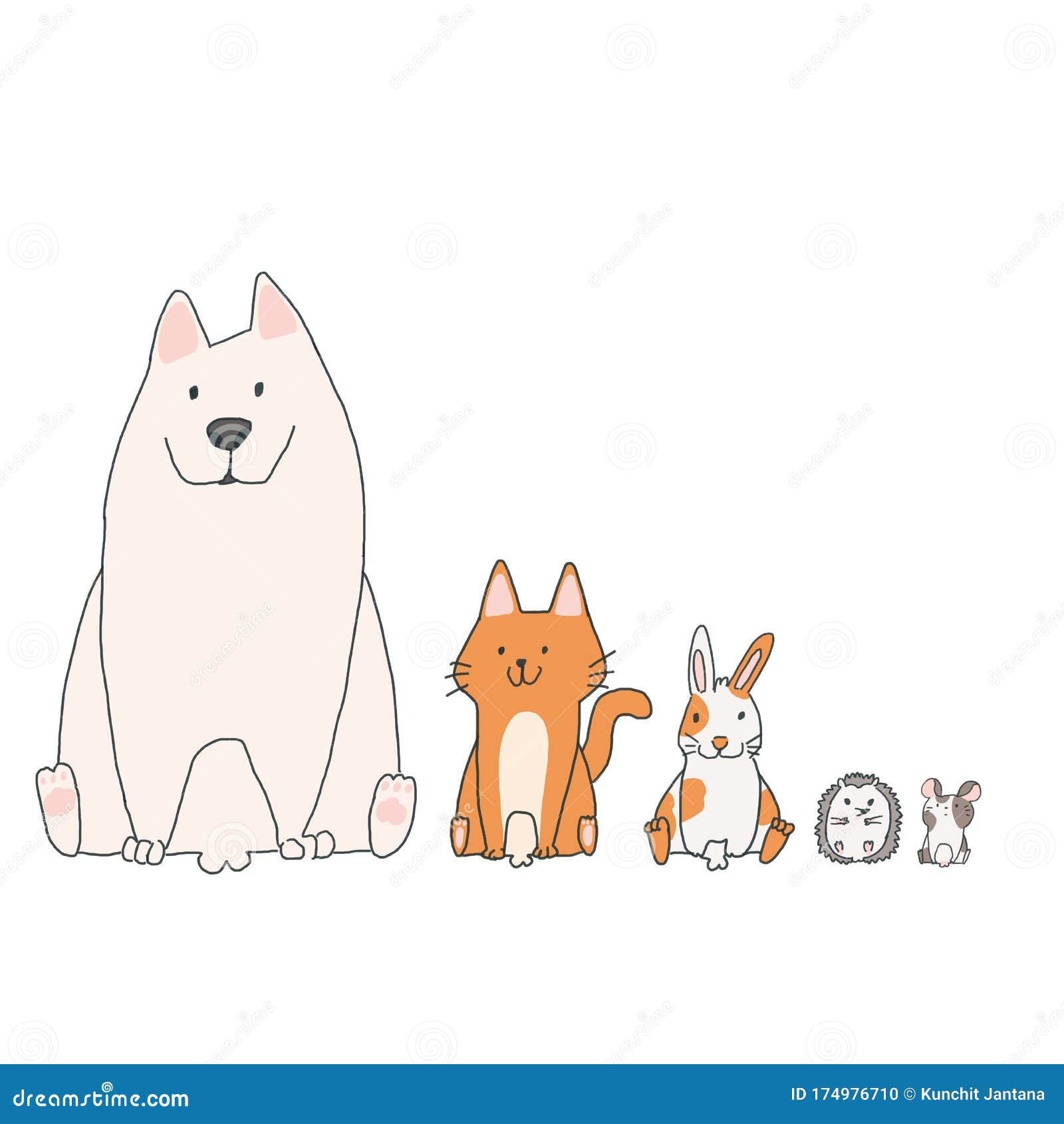 Animal Set Dog Cat Rabbit Mouse Stock Illustration Illustration Of Kitten Color Animal Set Dog Cat Rabbit Mouse Stock Illustration Illustration Of Kitten Color