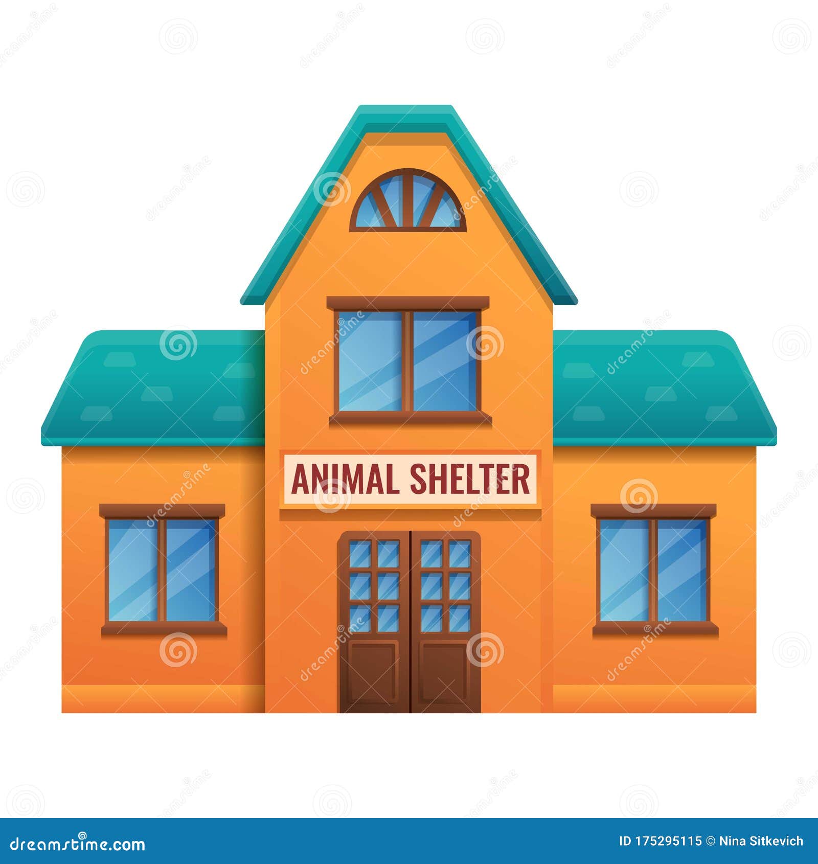 Animal Shelter House Icon, Cartoon Style Stock Vector - Illustration of  graphic, feet: 175295115