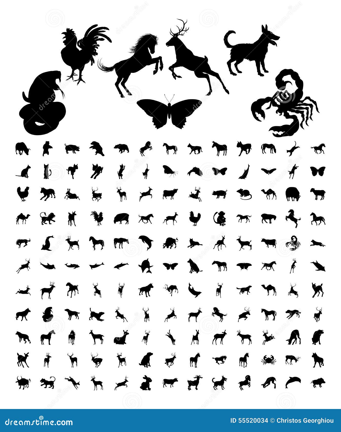 animal silhouettes bundle