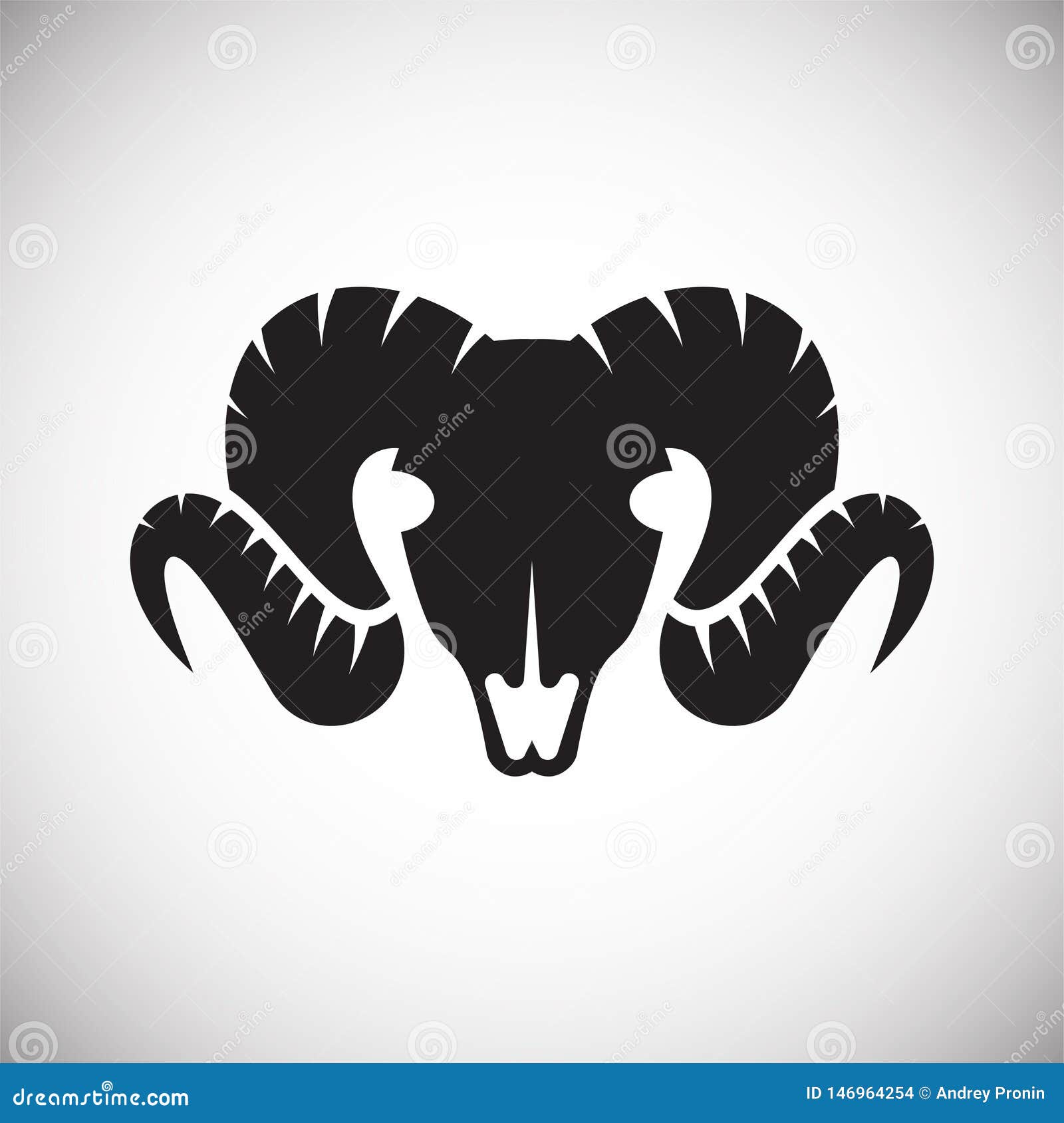 Animal Skull Icon on Background for Graphic and Web Design. Simple Vector  Sign Stock Vector - Illustration of silhouette, graphic: 146964254