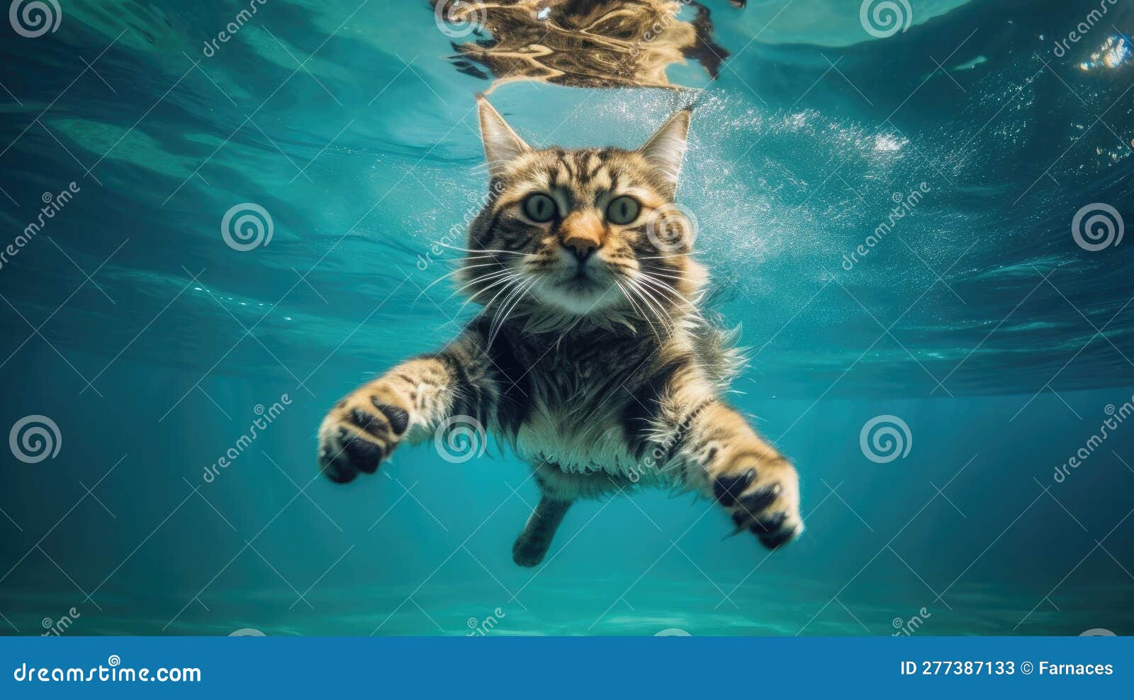 Animal under water stock illustration. Illustration of positive 277387133