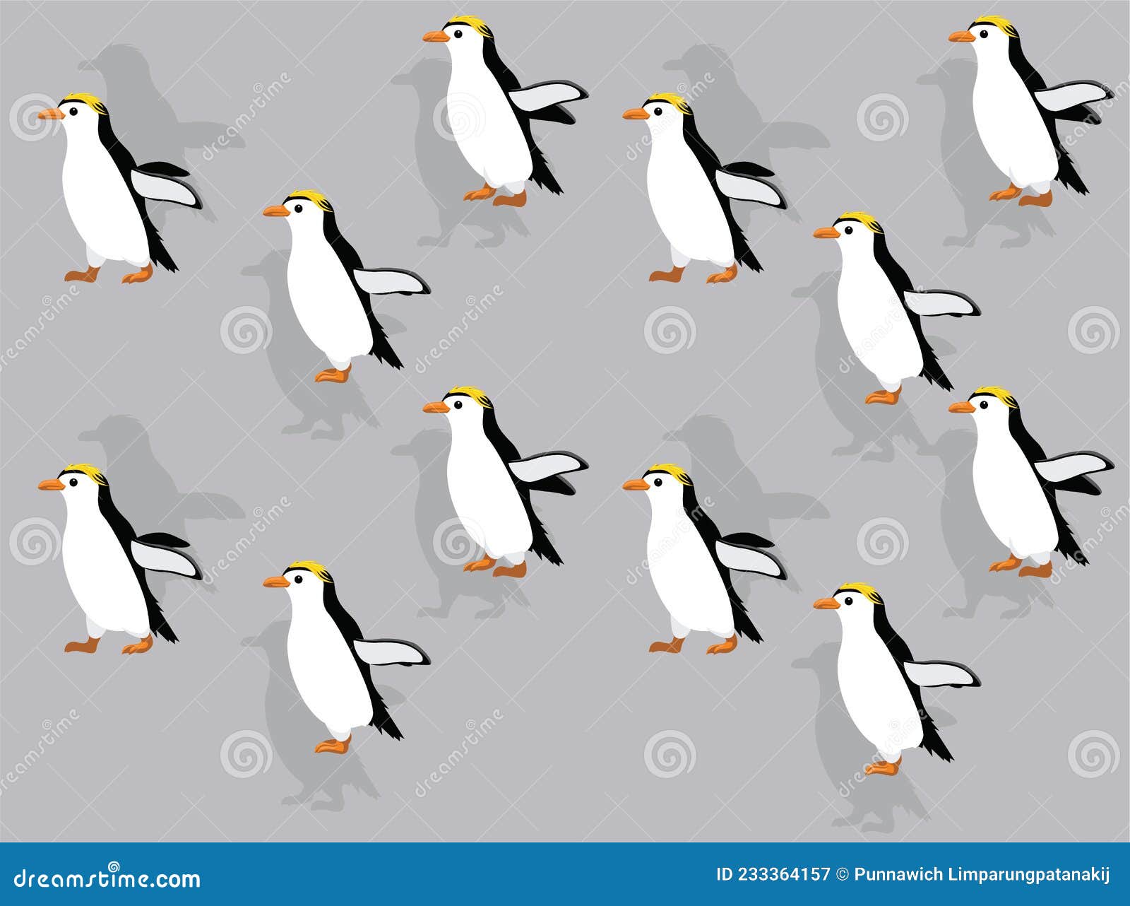 Animal Animation Royal Penguin Walking Cartoon Vector Seamless Wallpaper Stock Vector - Illustration of antarctic, vector: 233364157 Animal Animation Royal Penguin Walking Cartoon Vector Seamless Wallpaper Stock Vector - Illustration of antarctic, vector: 233364157