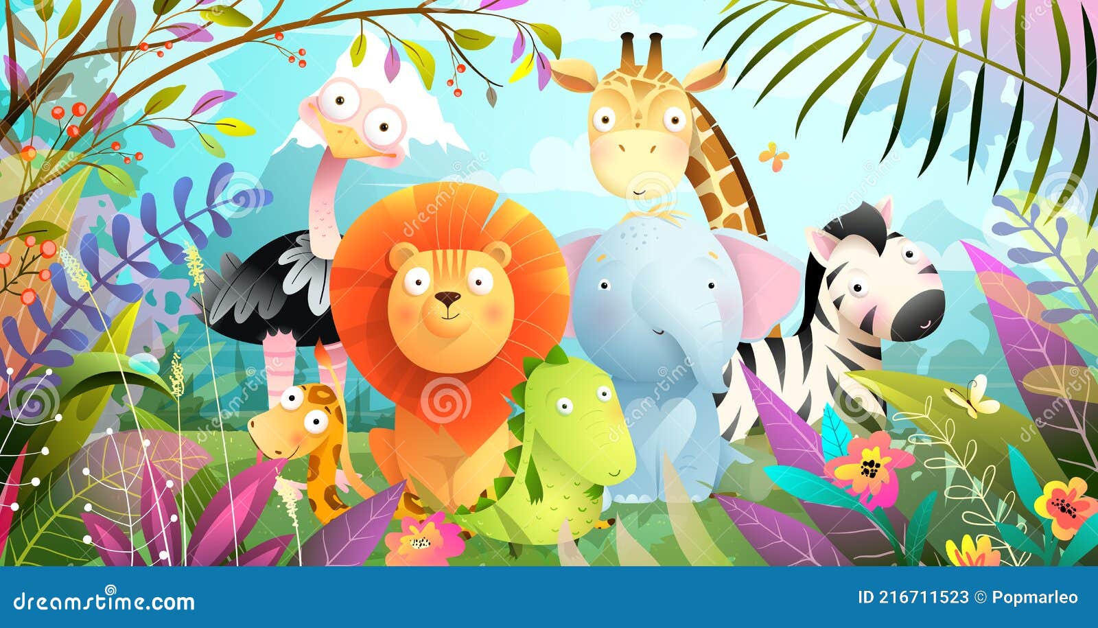 Top 100+ Imágenes de animales de la selva infantiles 