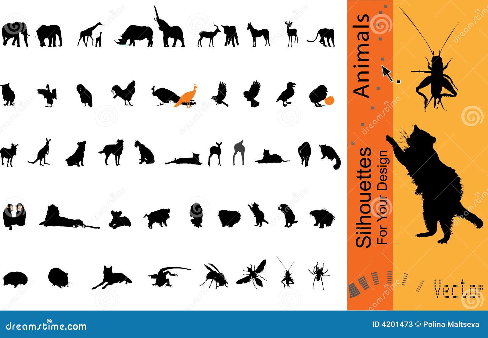 Colección de animales del vector para su diseño. part2