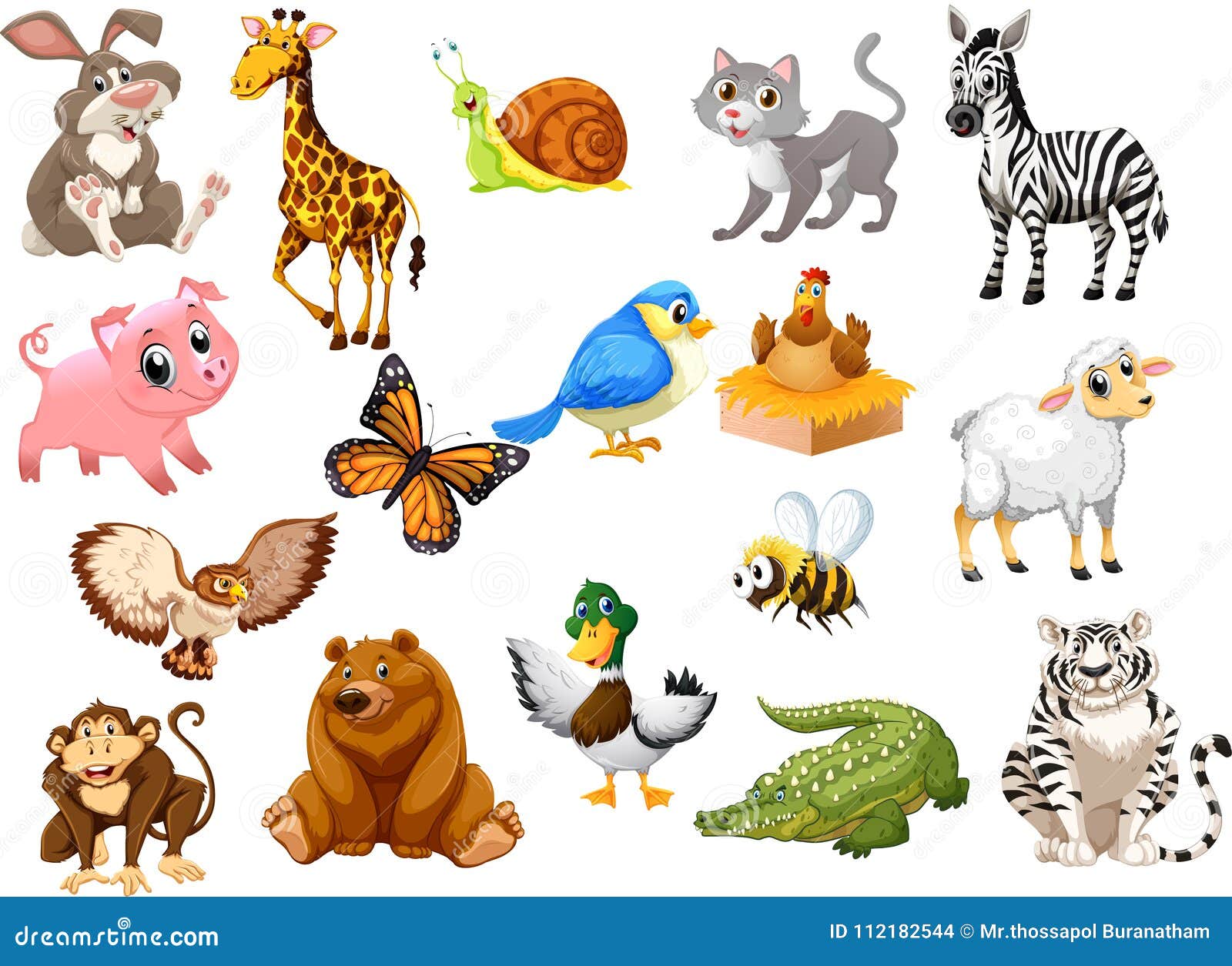 Animals Cartoon Collection One for Kids Stock Illustration - Illustration of sheep, zebra: 112182544 Animals Cartoon Collection One for Kids Stock Illustration - Illustration of sheep, zebra: 112182544