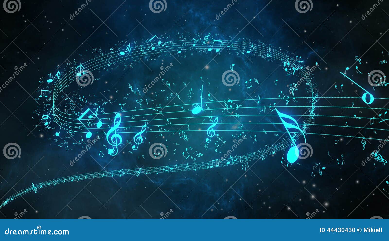 Animated Background with Musical Notes, Music Notes Flowing Stock Footage -  Video of composer, color: 44430430