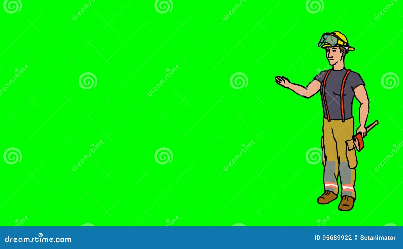 Animated Character Fire Fighter or Rescuer Stands in Full Growth and Says, Curve Contour, Green Screen, Seamless Loop Stock Footage - Video of chroma, fireman: 95689922 Animated Character Fire Fighter or Rescuer Stands in Full Growth and Says, Curve Contour, Green Screen, Seamless Loop Stock Footage - Video of chroma, fireman: 95689922