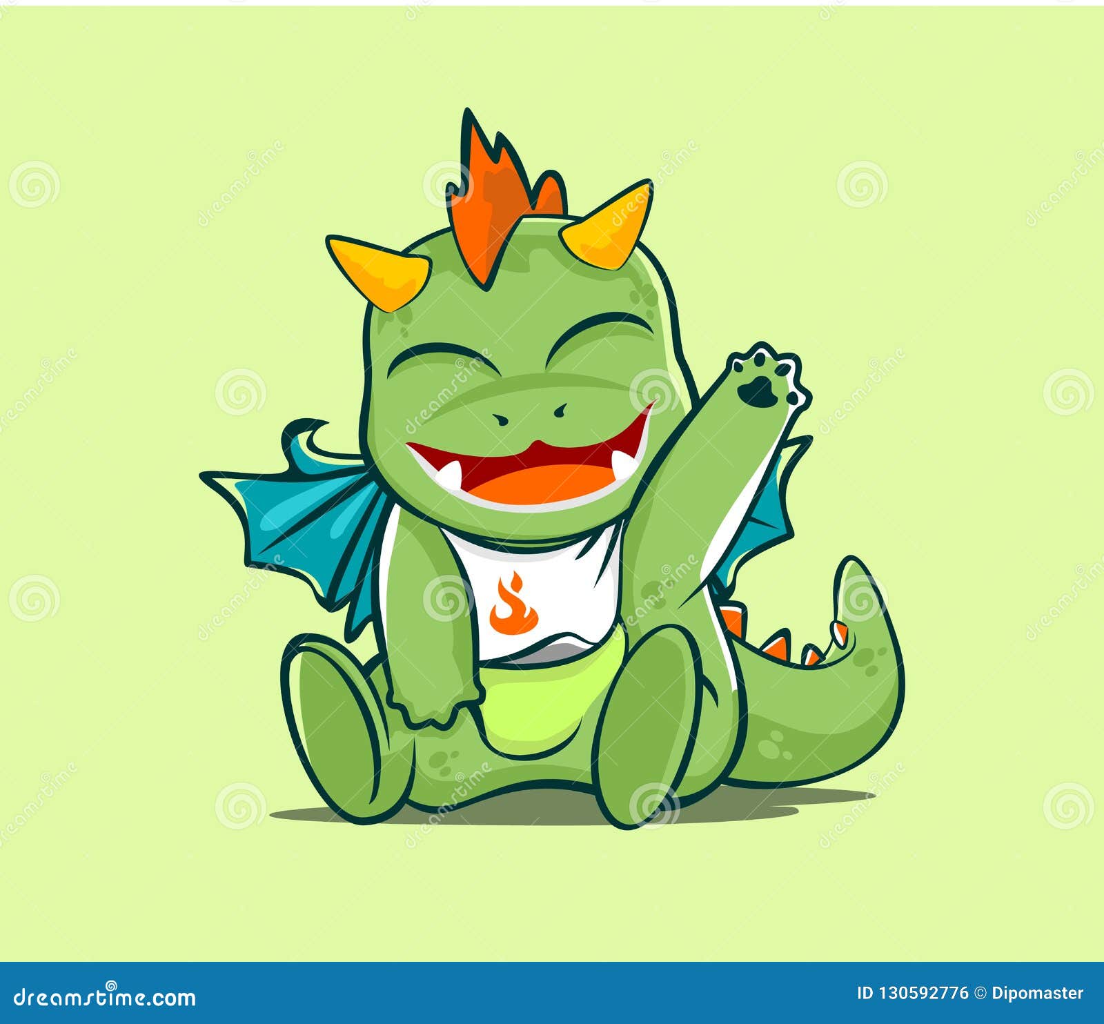 Download Cute Baby Dragon Animated Character For Various Design ...