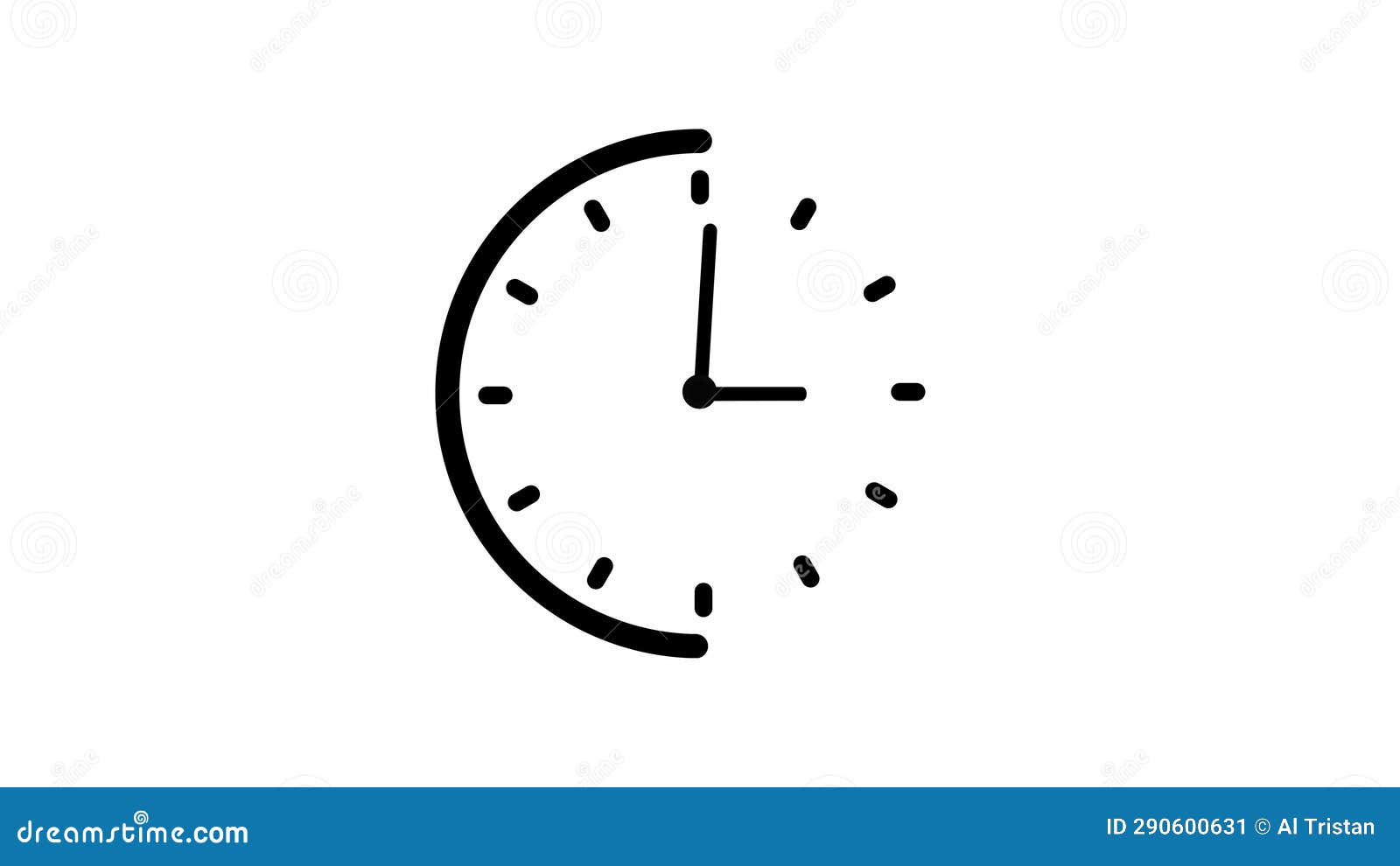 Animated Clock Counting Down Fast Speed ??24 Hours a Day. Stock Video