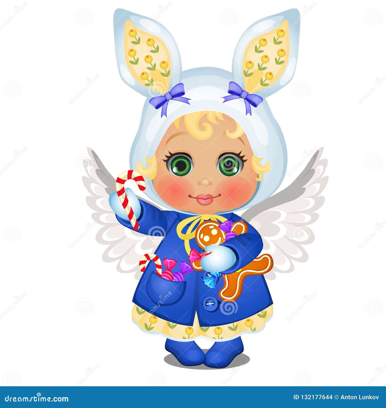 Animated Cute Little Girl in Winter Clothes with Angel Wings and Candies Isolated on a White Background. Vector Cartoon Stock Vector - Illustration of happy, editorial: 132177644 Animated Cute Little Girl in Winter Clothes with Angel Wings and Candies Isolated on a White Background. Vector Cartoon Stock Vector - Illustration of happy, editorial: 132177644