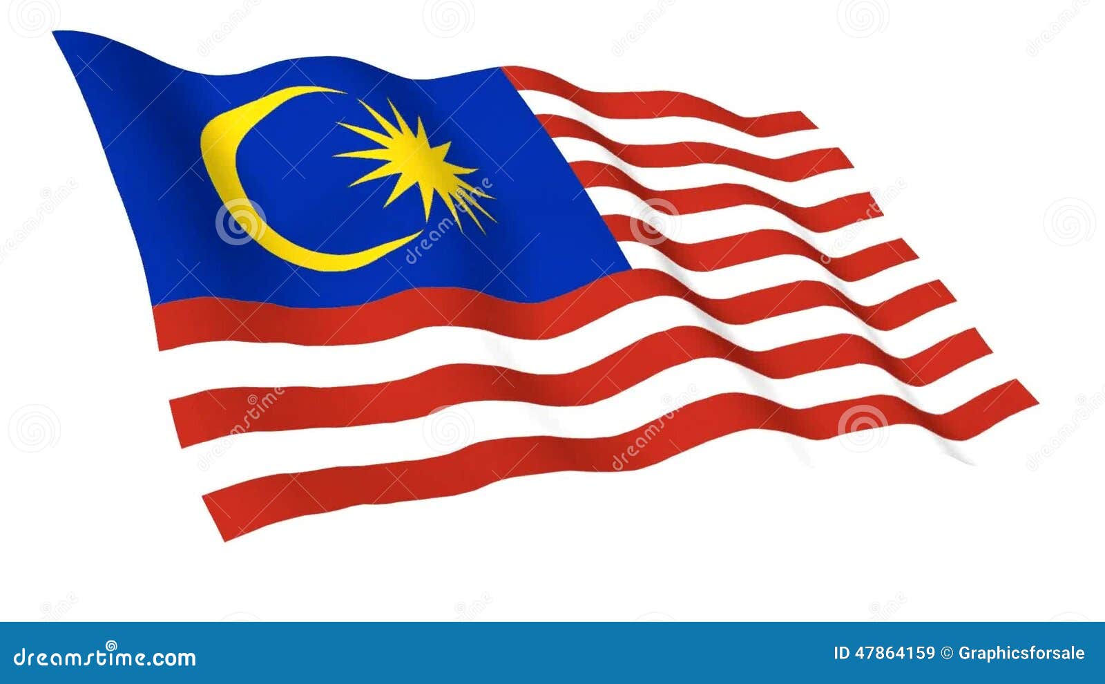 Animated flag of Malaysia stock video. Video of animation - 47864159