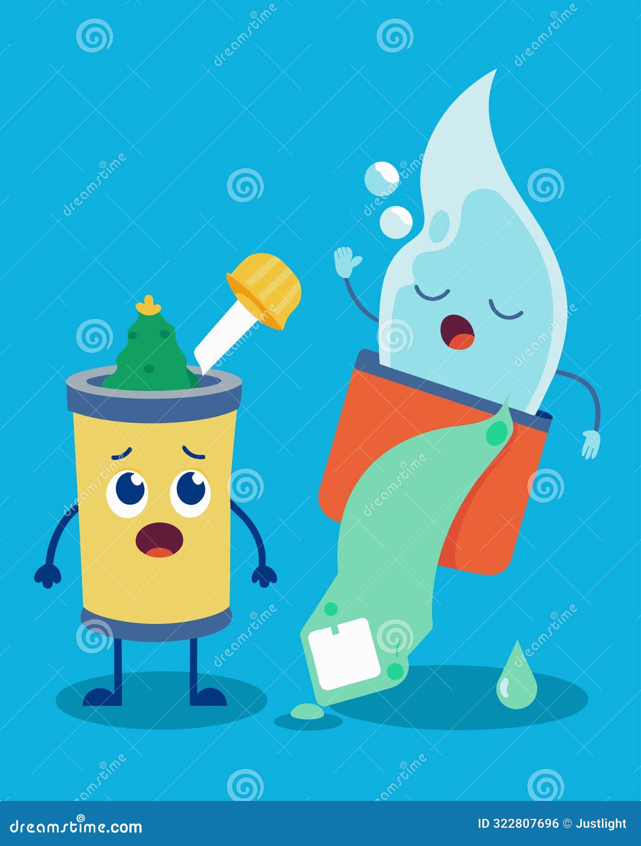 animated images depicting a products gradual wear and tear over time ultimately leading to its disposal.. 