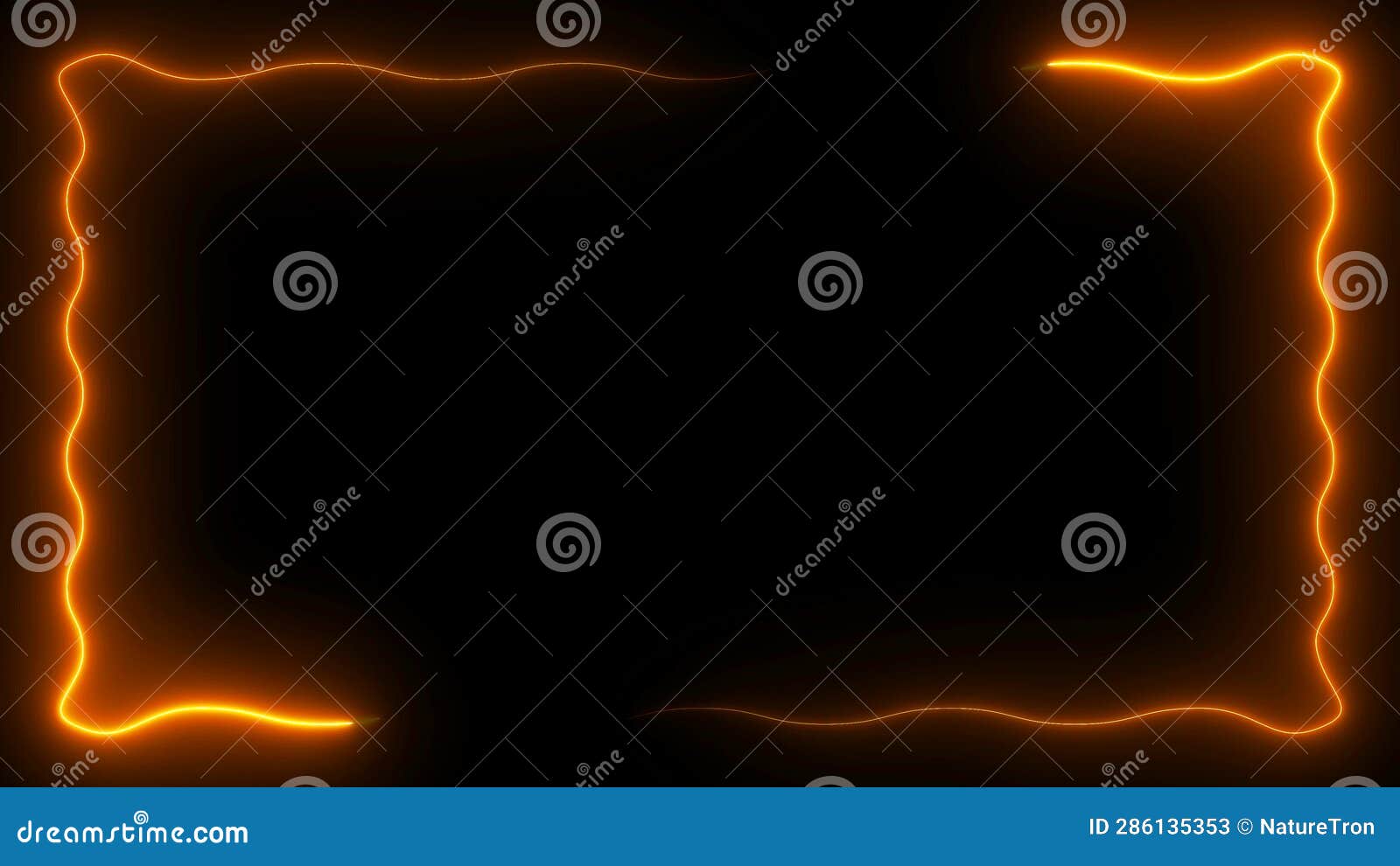 Lightning Border Frame on Black Background Animation Stock Video Video of dark, graphic 286135353