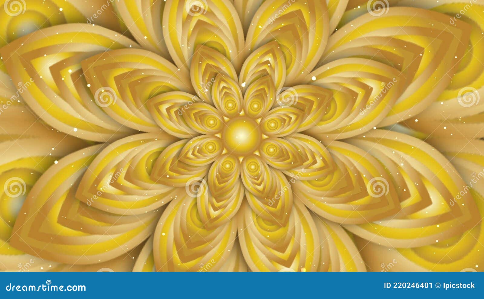 Animated Rotation of Abstract Flower Stock Video Video of rotation