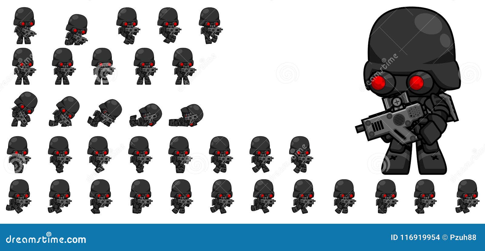 Game Gun Sprites Stock Illustrations – 15 Game Gun Sprites Stock