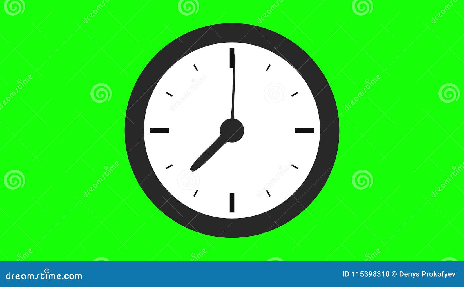 Animation D Horloge Temps Reel Banque De Videos Video Du Debut Main