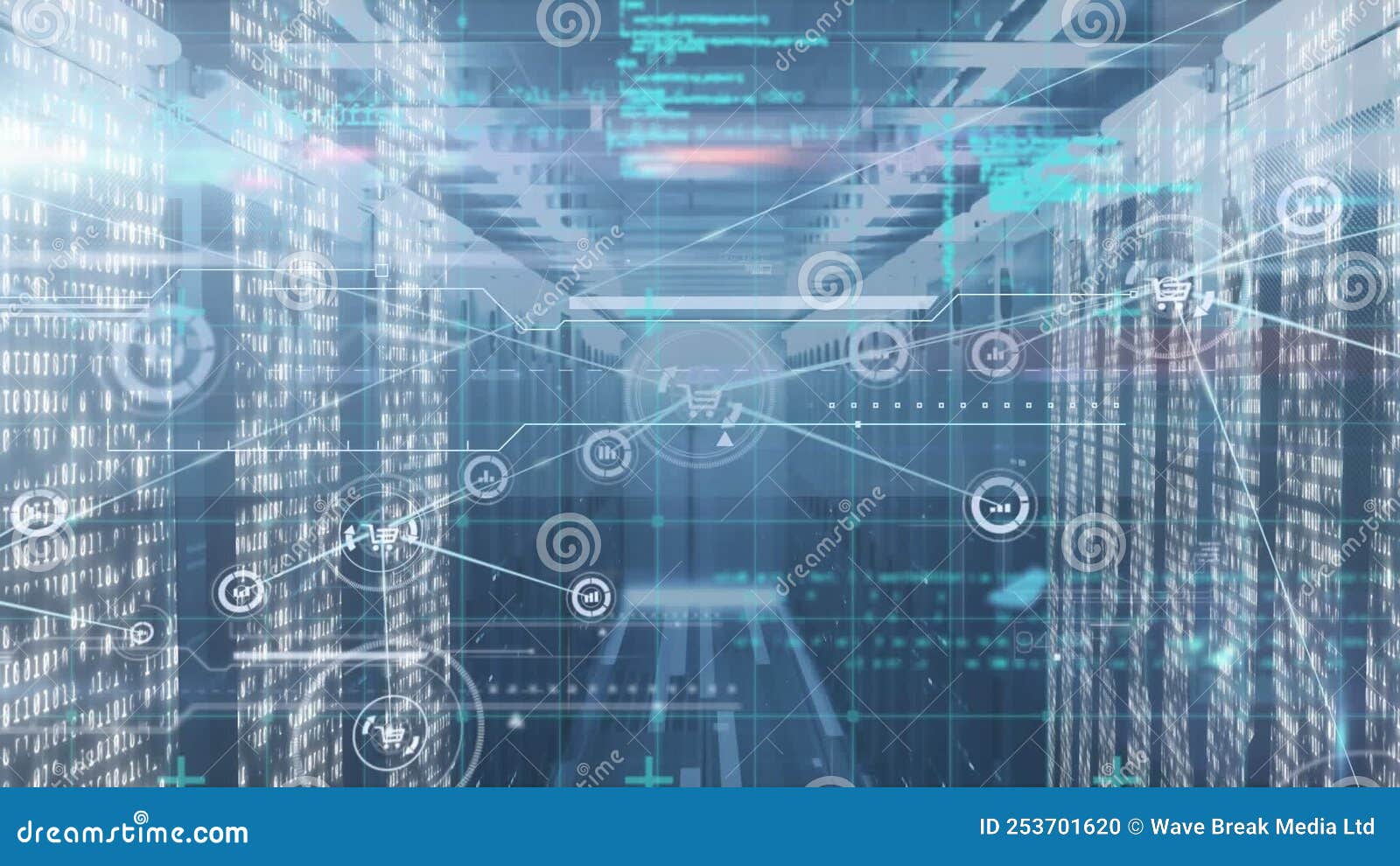 No People Animation Graph Cart Interconnecting Line Programming Code ...