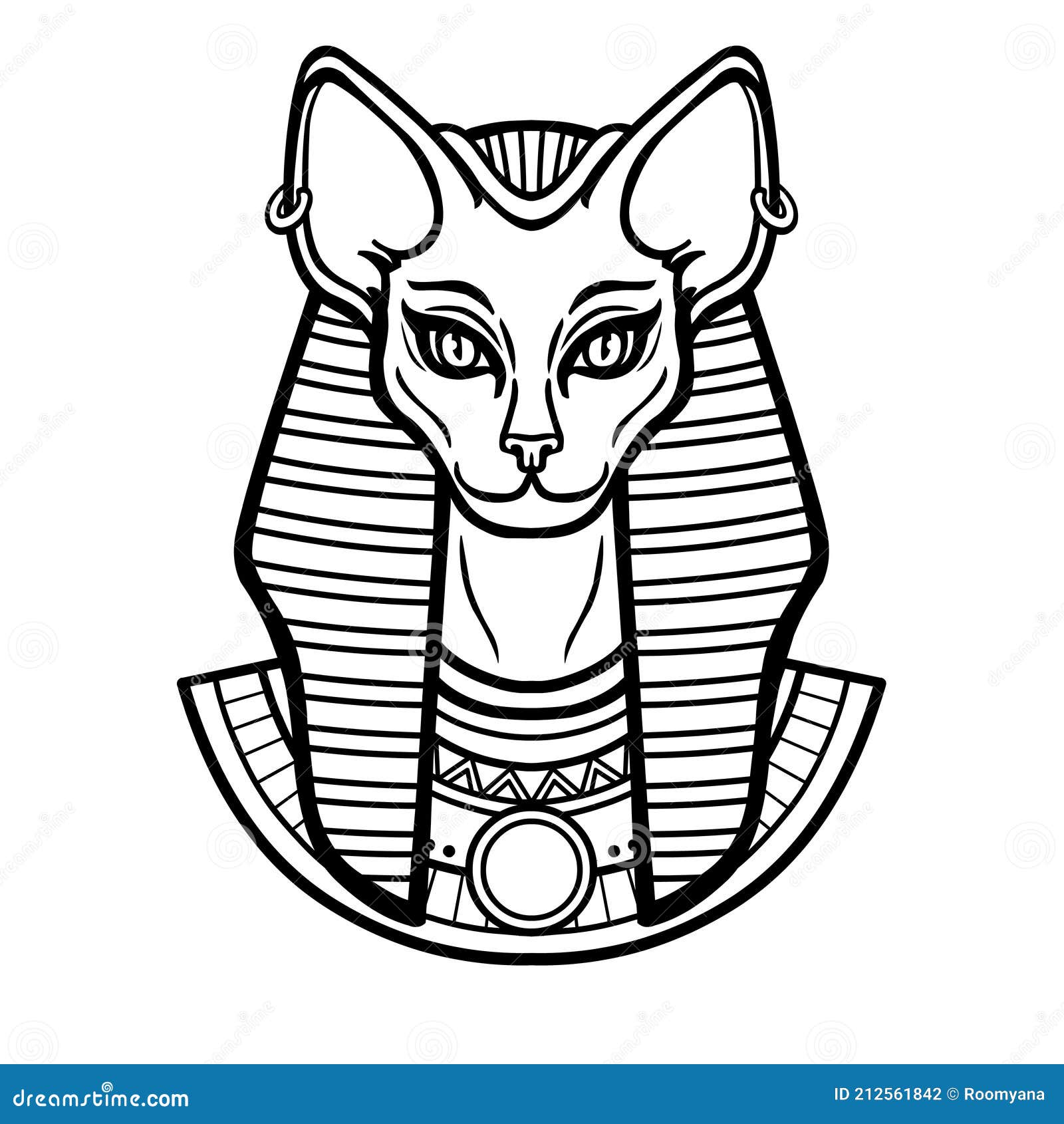 Egyptian Goddesses Bust Clip Art Svg Png Eps Vector Graphic Clip