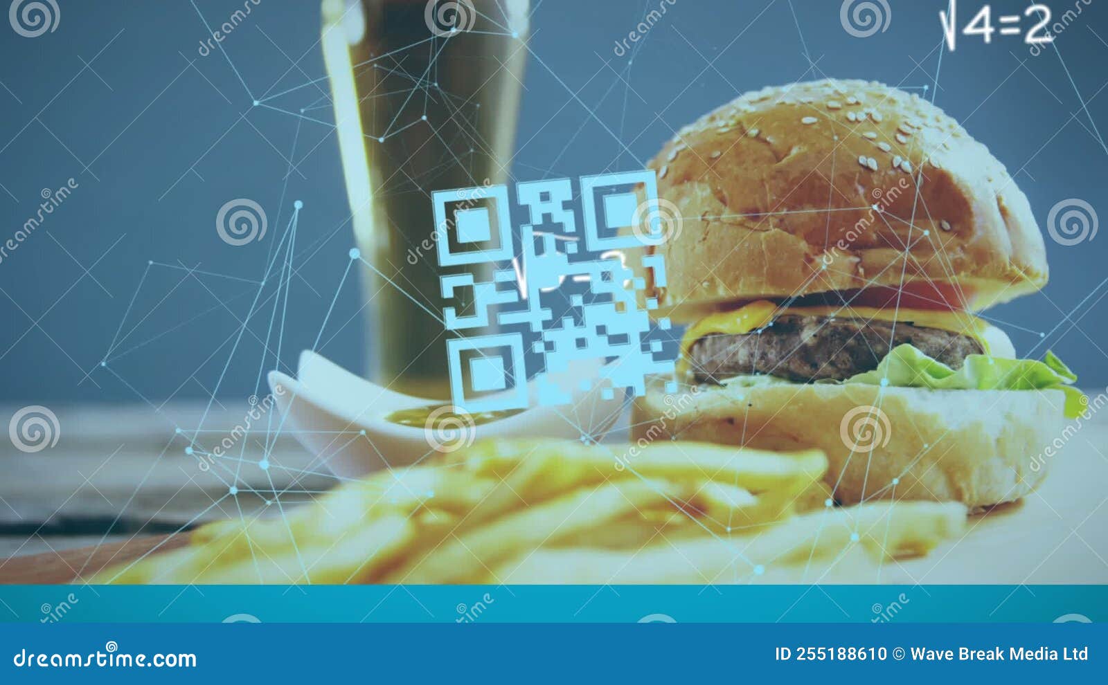 No People Qr Code Data  Connection Floating Icon Interface