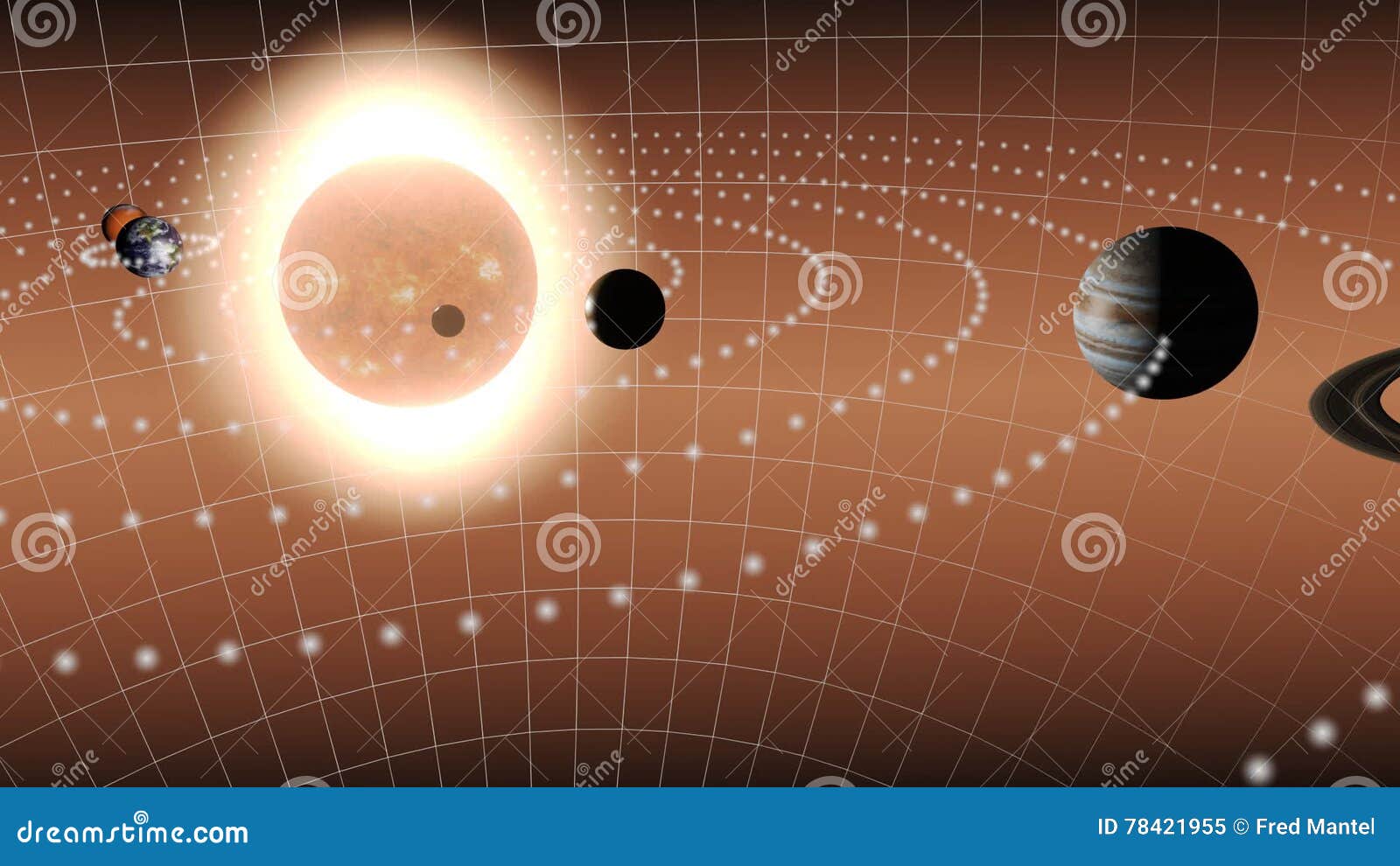 Animation of the Solar System Stock Video - Video of globe, astronomy:  78421955