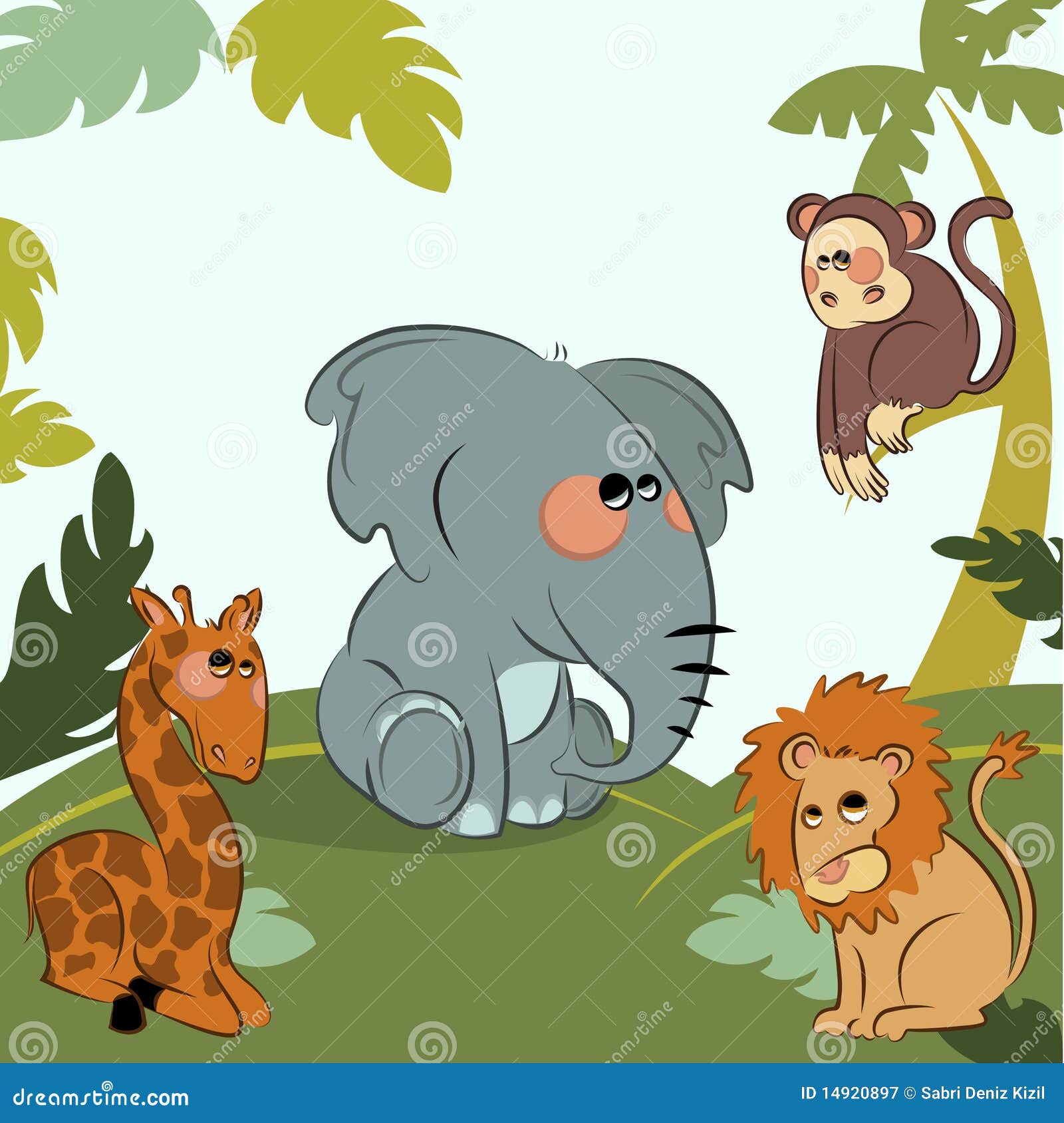 Les Animaux De La Jungle Dessin Animé Automasites