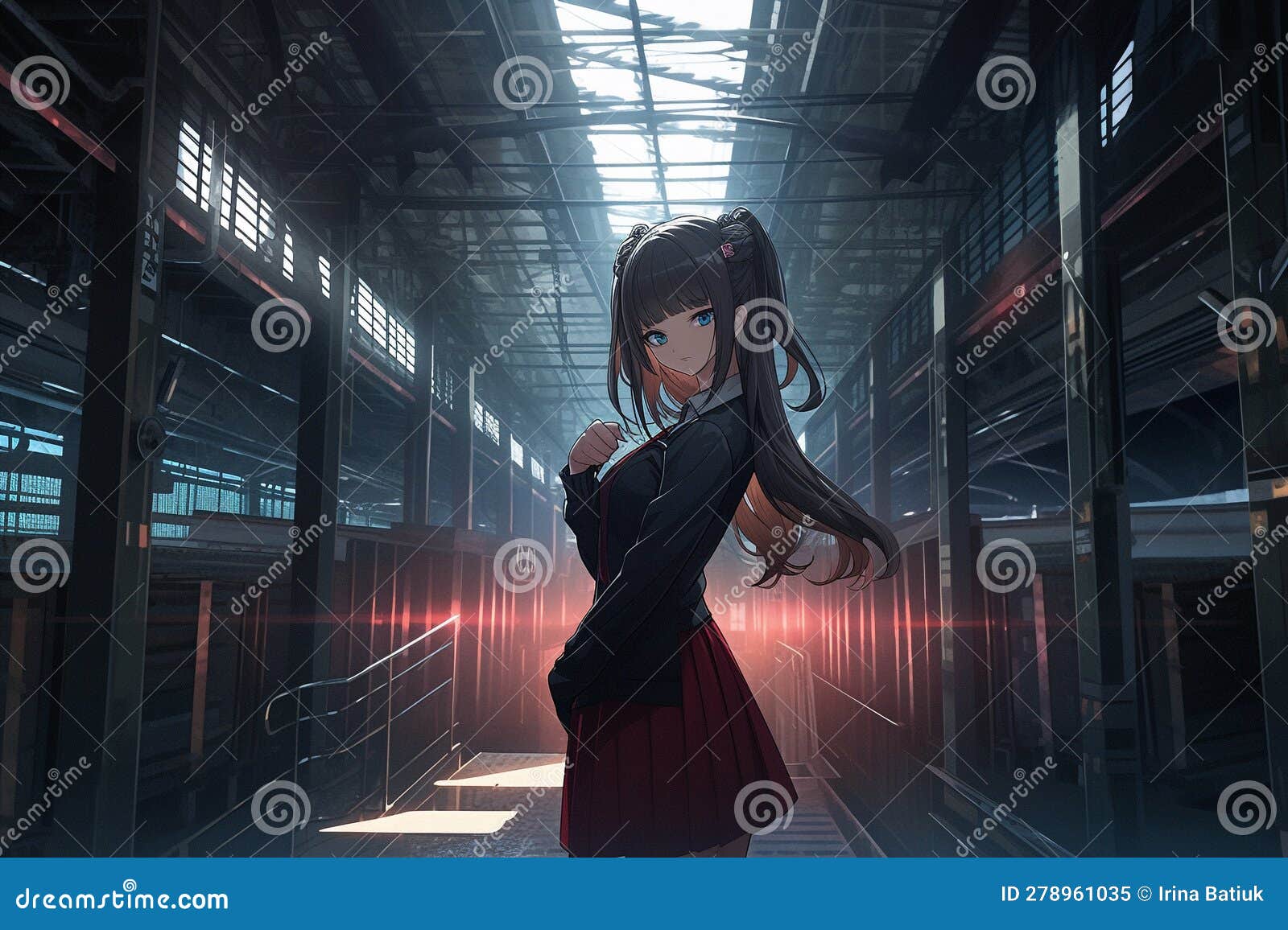 Anime. Anime Girl , Cyberpunk, Steampunk, Sci-fi, Fantasy. Japanese  Animation, Hand-drawn and Computer-generated Stock Illustration -  Illustration of lover, elegant: 278961035