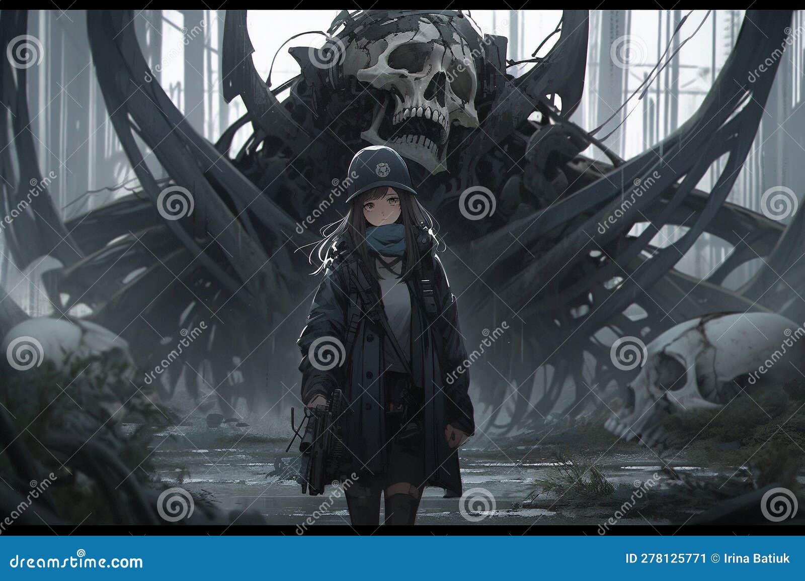 Anime. Anime Girl , Cyberpunk, Steampunk, Sci-fi, Fantasy. Japanese  Animation, Hand-drawn and Computer-generated Stock Illustration -  Illustration of dramatic, lover: 276606699
