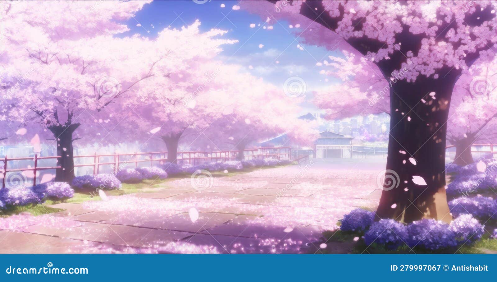 Florest and Garden, Background, Anime Background, Anime Scenery