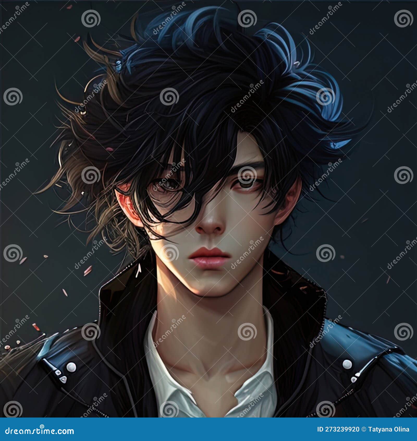 AI Art Generator: Anime profile picture with cool anime boy