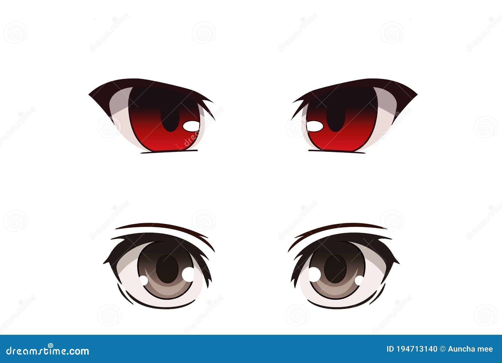 Anime Eyes Bright Beautiful Eyes Closeup Stock Vector Royalty Free  1722003871  Shutterstock