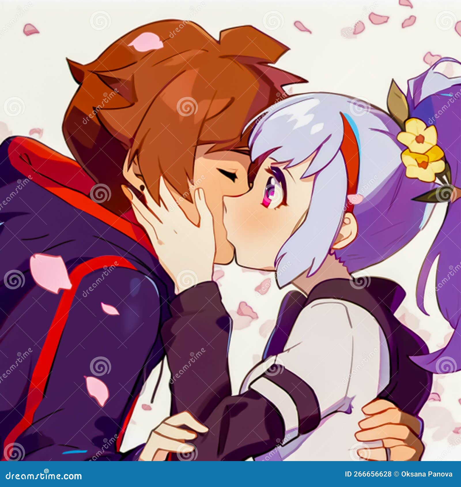 anime boy and girl kissing  Anime, Anime love, Anime couple kiss