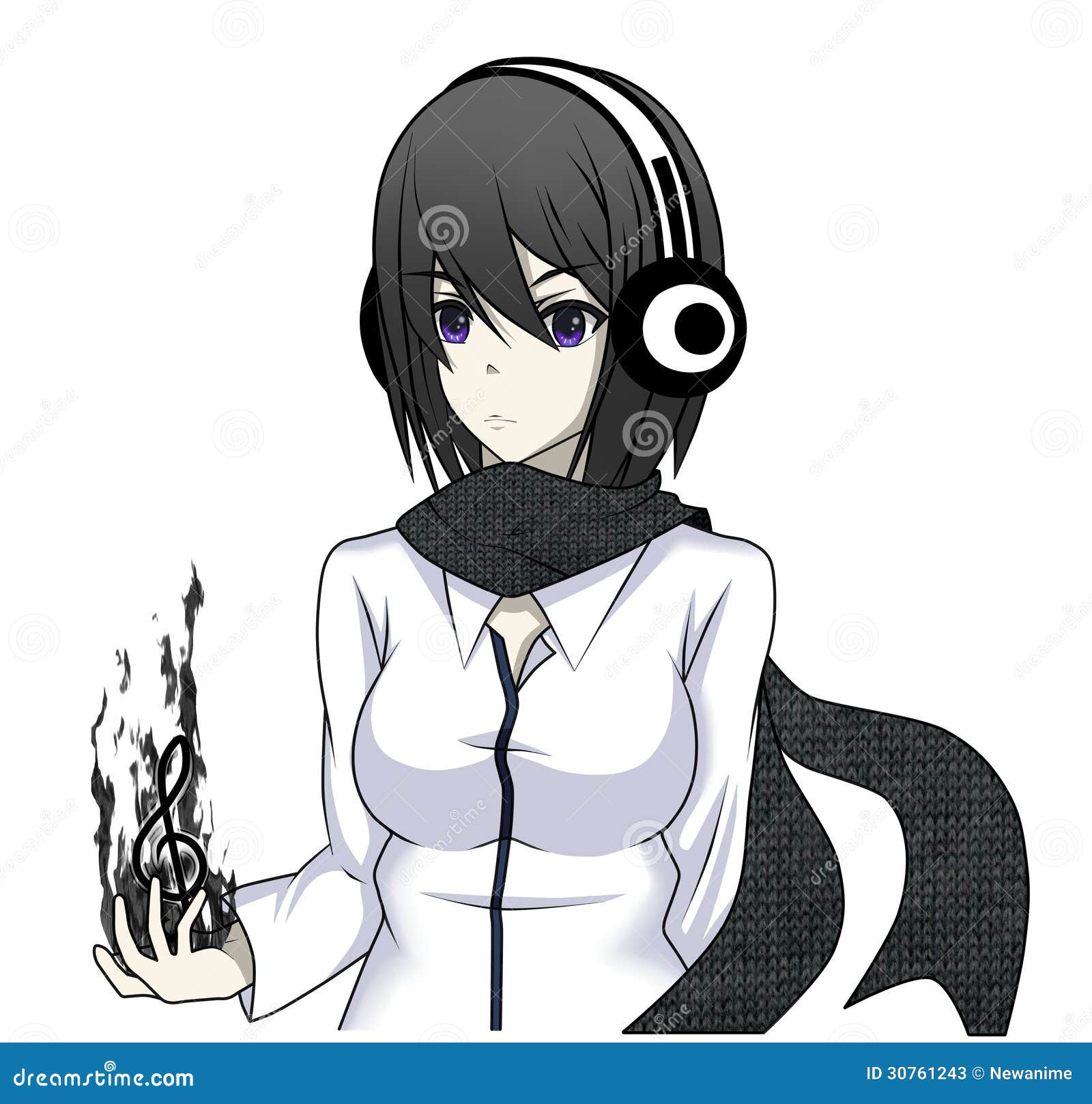 Anime girl stock illustration. Illustration of effect - 30761243 Anime girl stock illustration. Illustration of effect - 30761243