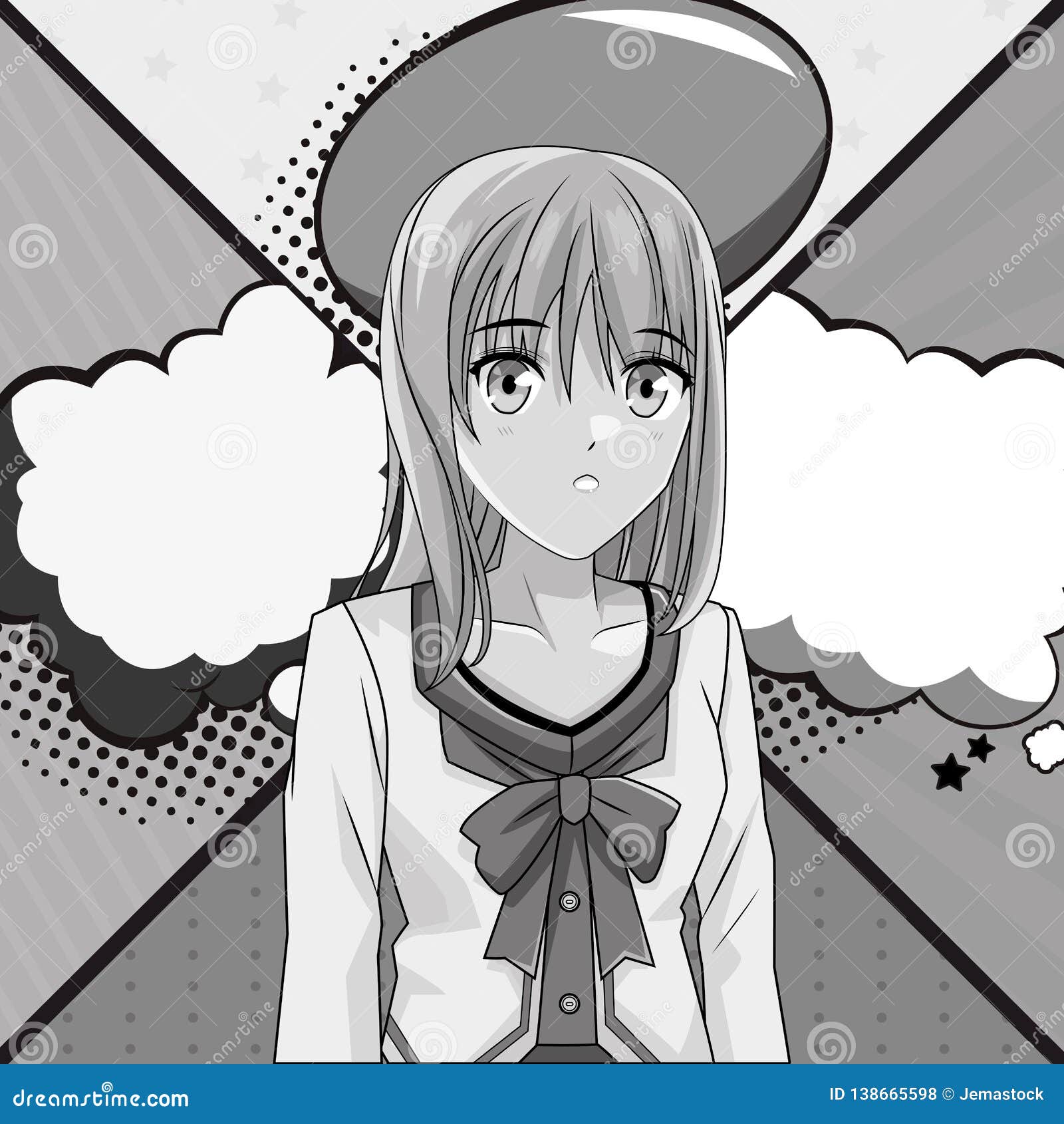 Anime Manga Man Stock Vector Illustration Of Female 138665598