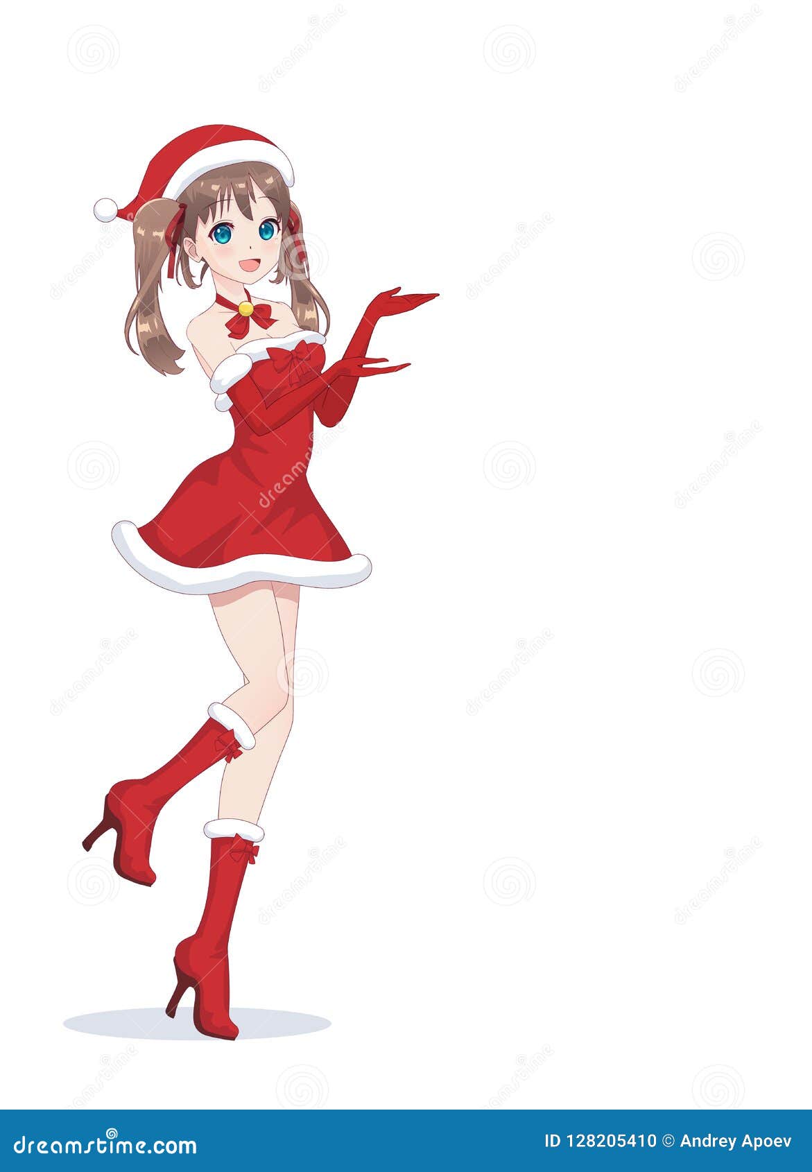 Santa Claus Anime Boy HD Png Download  Transparent Png Image  PNGitem