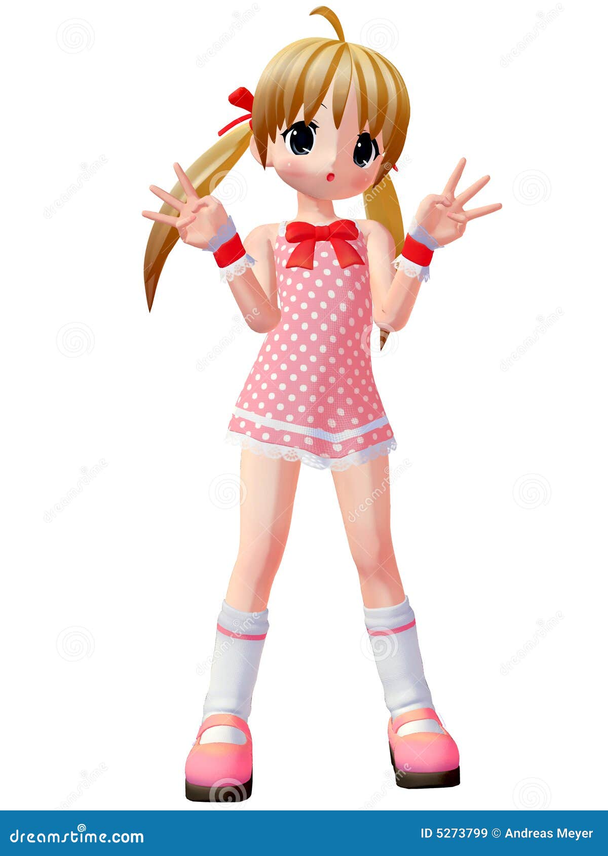 Anime Toon Girl Stock Illustration Illustration Of Black