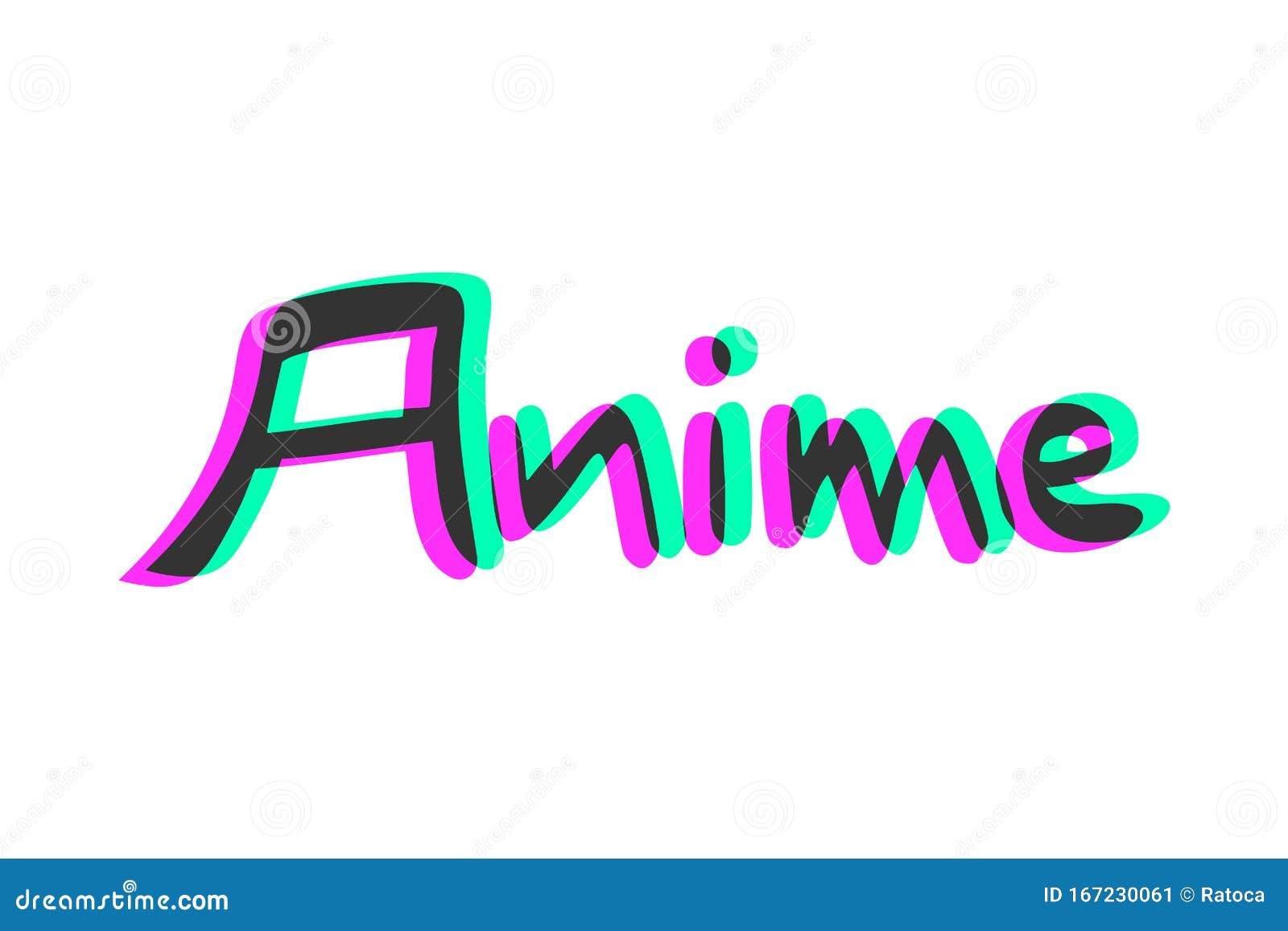 Anime visual effect icon stock vector. Illustration of slogan - 167230061