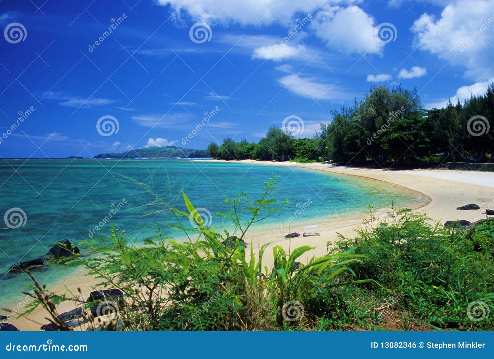 Anini Beach stock photo. Image of island, golden, dreamy 13082346