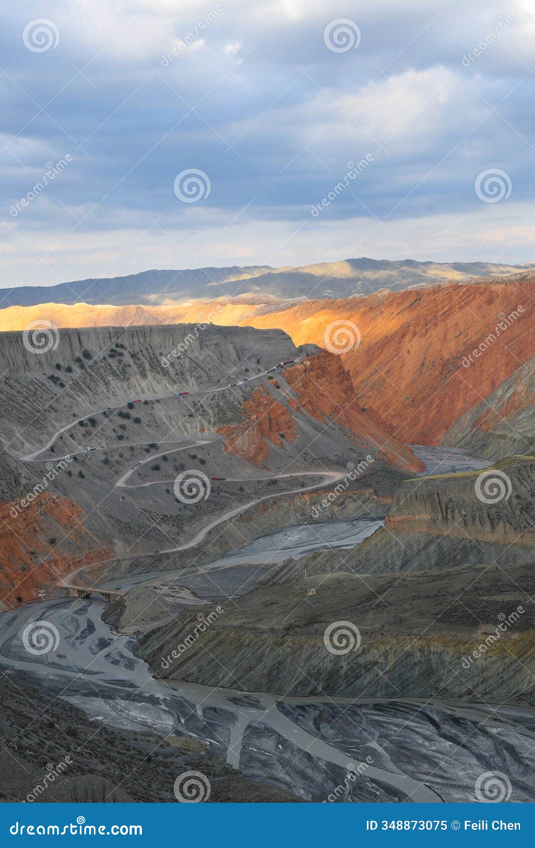 anjihai grand canyon in xinjiang, china, asia.