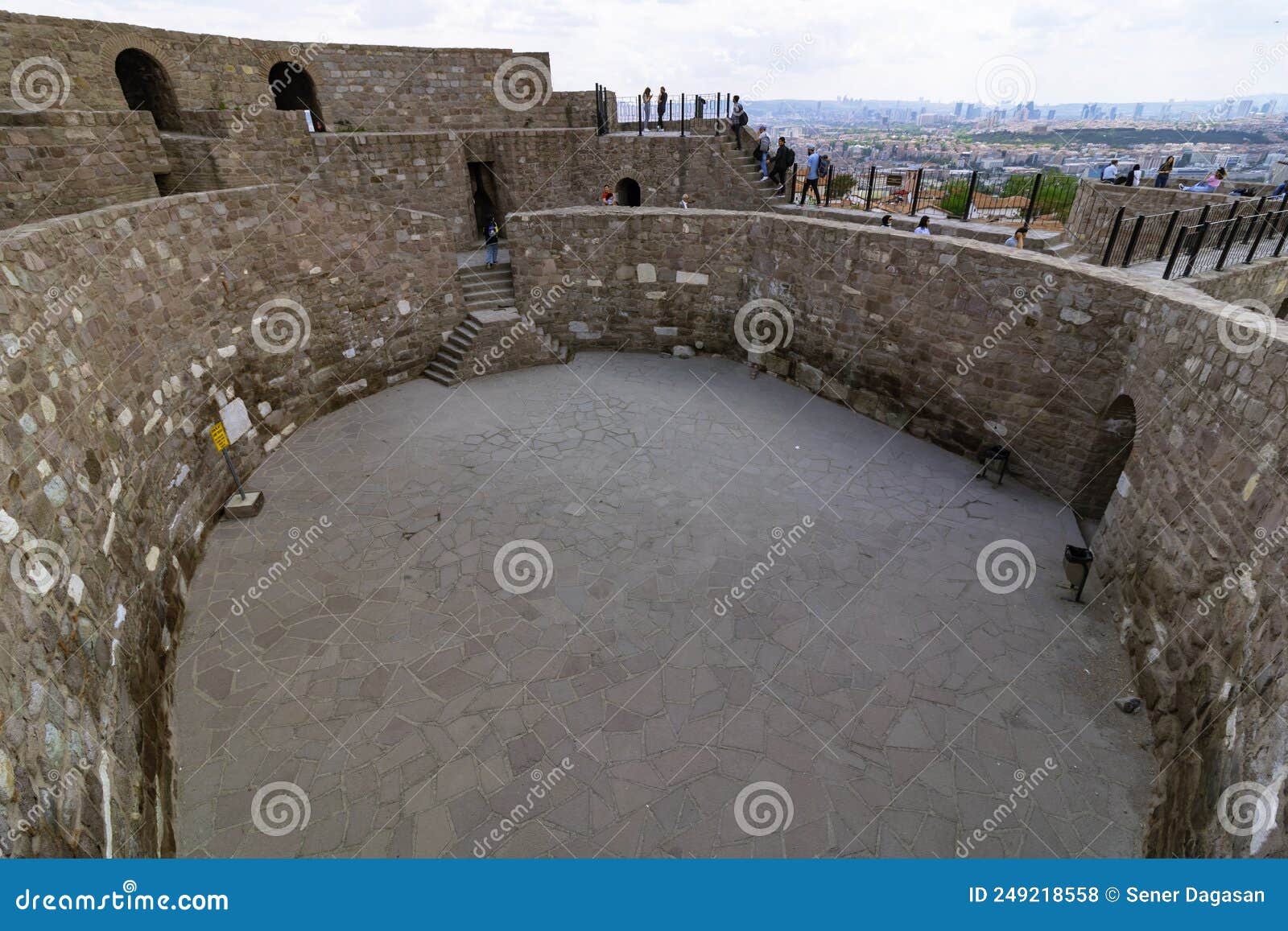 Ankara Castle in the Capital City of Turkey Editorial Stock Photo