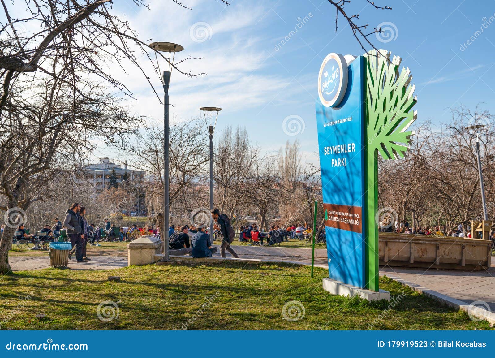 Ankara/Turkey - March 07 2020: Ankara Landscape with Segmenler Park in ...