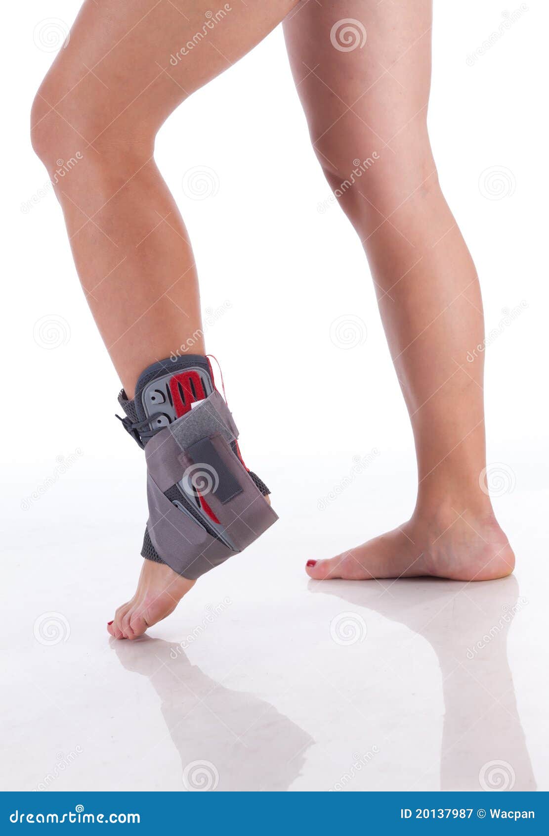 Ankle Brace stock image. Image of reflection, sprain 20137987