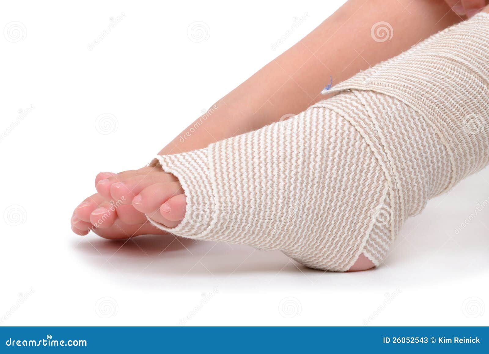 Ankle Injury stock image. Image of care, child, wrapped 26052543