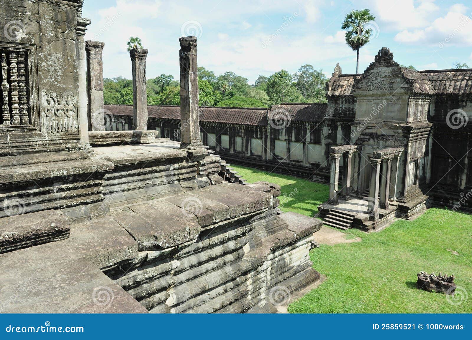 Ankor Wat. Angkor Wat寺庙在柬埔寨- Angkor Wat是第12个世纪高棉帝国的位子