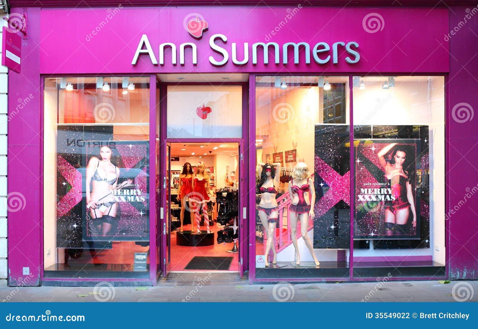 Ann Summers shop front editorial ...