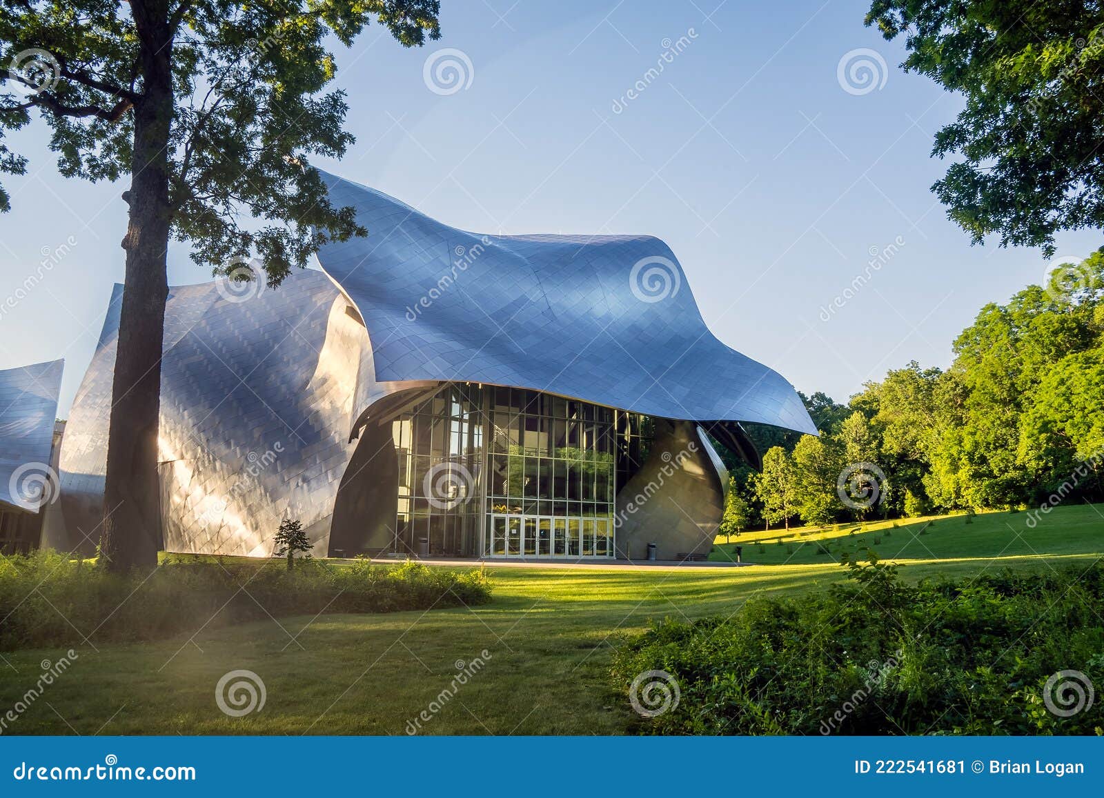 Horizontal View Of The Iconic Fisher Center At Bard At Bard College