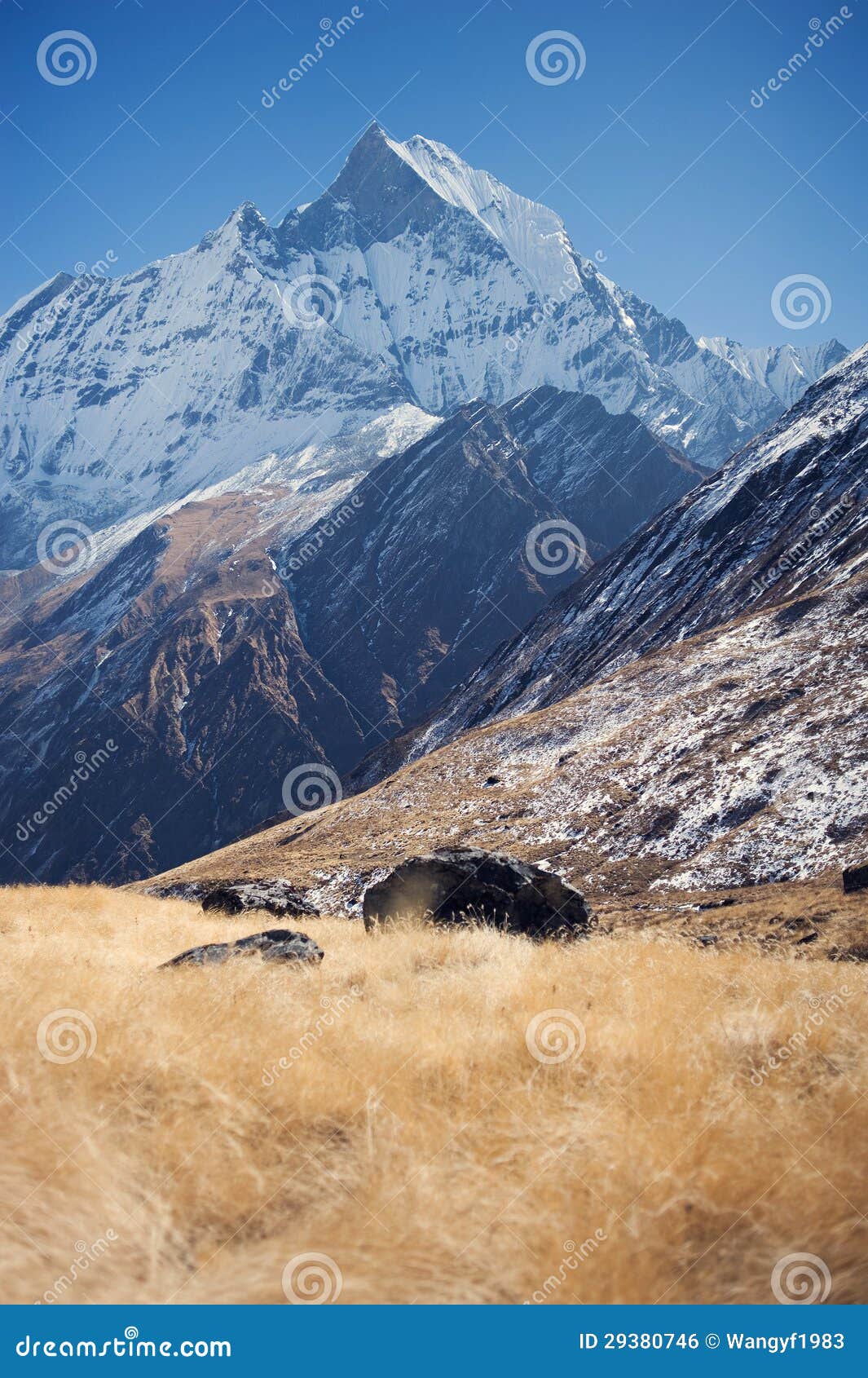 annapurna south, himalaya, nepal