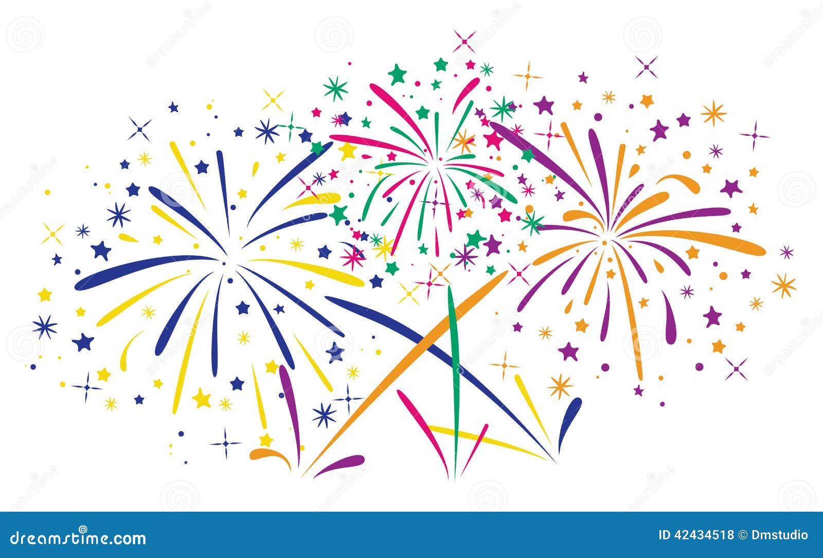 illustration stock anniversaire abstrait éclatant des feux d artifice image